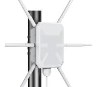Plyisty Enrutador WiFi 6 para Exteriores AX3000, Punto de Acceso Inalámbrico de Banda Dual de Largo Alcance con 6 Antenas de Alta Ganancia, Extensor Ap Repetidor de Malla Impermeable