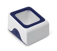 Plyisty Escáner de Código de Barras de Escritorio, Caja de Escaneo con Lector de Código de Barras QR 2D/1D con Cable USB Manos Libres con Mensaje de Voz para Tiendas, Supermercados,