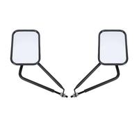 Plyisty Espejo Lateral Trasero, Negro Gran Angular para ATV UTV | Espejo retrovisor lateral automotriz con construcción de vidrio de acero, ajuste universal para vehículos todoterreno