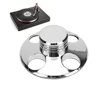 Plyisty Estabilizador de Peso Récord, Abrazaderas de Peso para Tocadiscos, con Almohadilla Protectora Suave, Se Adapta a Cualquier Tocadiscos, para un Sonido Superior (Silver)
