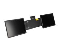 Plyisty Extensor de Pantalla de la Computadora Portátil, Monitor Triple Portátil de 14 Pulgadas para Portátiles, Pantalla de Computadora Portátil Plegable, con Soporte Trasero, para