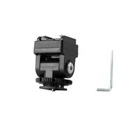 Plyisty Extensor de Zapata con Rotación de 180 Grados, Adaptador Elevador de Zapata para Reducir la Sombra de la Lente, con Puerto de Sincronización de PC para Iluminación de Estudio,