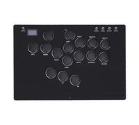 Plyisty Fight Stick, 16 Teclas Intercambiables en Caliente con Luz RGB Personalizada, Controlador para Consolas de Juegos y Dispositivos Móviles