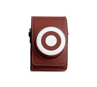 Plyisty Funda GR III, Funda De Cuero PU para Cámara con Cierre Magnético, Correa Ajustable para El Hombro, Bandolera Universal para GR Iiix, GR4, G7X3, ZV1, RX100, LX10 (Brown)