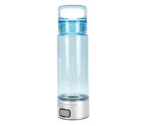 Plyisty Generador de Agua Rico en Hidrógeno a Prueba de Fuga de Botella de Tecnología Avanzada para Salidas Deportivas de 400 Ml de Capacidad (azul plateado)