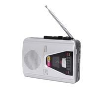 Plyisty Grabadora de Casete Retro con Auto Reverse, Altavoz Grande Incorporado, Radio Am FM, Jack para Auriculares, Antena Externa, para Reproductor de Cintas Portátil para Exteriores