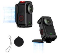 Plyisty Jaula De Aluminio Tipo «Rabbit» para La Cámara De Acción Nano, Carcasa Protectora con Tapa para El Objetivo, Placa Trasera Magnética Giratoria, Montura De Zapata,1/4