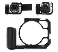 Plyisty Jaula para Cámara R50V con Empuñadura, Placa De Liberación Rápida, Montura para Zapata Fría, Orificio para Tornillo De 1/4 3/8 Pulgadas, Soporte para Disparo Vertical