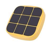 Plyisty Juego Electrónico 4 en 1 de Tic TAC Toe, Consola de Rompecabezas de Memoria Portátil con Modo Whack a Mole para Niños Adultos, Juguete de Rompecabezas de Viaje para Viajes por (Yellow)