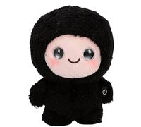 Plyisty Juguete de Peluche Inteligente AI, Animal de Peluche Interactivo con Voz en Tiempo Real con 66 Conversaciones Multilingües para Niños a Partir de 3 Años (Black)
