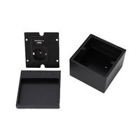 Plyisty Kit de Caja de Salida de Piso de Acero Inoxidable Impermeable con Enchufe USB para Oficina, Hotel, Centro Comercial 1 Enchufe, Negro