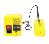 Plyisty Kit de Estación de Soldadura, 120 W de Calentamiento Rápido, Apagado Automático, Pantalla LCD, Control de Temperatura Inteligente con Cable de Conexión a Tierra Antiestático, (Enchufe de la