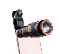 Plyisty Kit de Lente telefoto para teléfono Celular, Universal con Zoom 12X, Lente de cámara para teléfono, monocular para Tableta de teléfono móvil