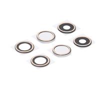 Plyisty Kit de Reemplazo de Vidrio de Lente de Cámara Trasera para iOS 15 Pro, con Kit de Herramientas de Reparación Profesional, Adhesivo Pre Instalado