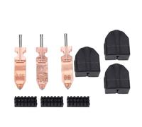 Plyisty Kit Hotend de Repuesto de 3 Uds para Impresora 3D Boquilla de 0,25mm 0,4mm 0,6mm con Bloque de Cobre