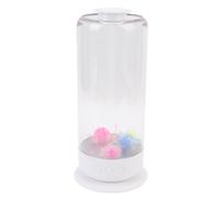 Plyisty Lámpara de LED, Acuario de Luz Nocturna de 7 Colores con Control Remoto, para Decoración del Hogar y Dormitorio, 3 Velocidades de Flujo de Agua (White)