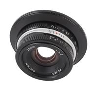Plyisty Lente de Enfoque Manual de Gran Apertura F1.7 de 25 Mm para Montura RF, Formato APS C con Efecto de Remolino único, para R7 R10 R50 R100 RP R5 R6 (Black)