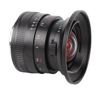 Plyisty Lente Principal de Enfoque Manual F2 de 12 Mm, Lente APS C Ultra Gran Angular con 10 Hojas de Apertura para Fotografía con Poca Luz, para el Modelo de la Serie X (Black)