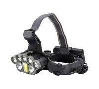 Plyisty Linterna Frontal LED Recargable por USB con Diadema Ajustable, Faro Resistente Al Agua de Alto Brillo, para Pesca Nocturna, Correr Al Aire, Acampar, Senderismo