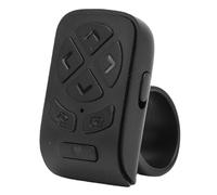 Plyisty Mando a Distancia con Anillo de Desplazamiento, Volteador de Páginas Bluetooth Inalámbrico con la Yema del Dedo para TikTok Ins, Obturador Remoto para Cámara de Vídeo Corta para (Black)