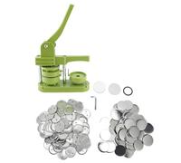 Plyisty Máquina para Hacer Botones, Máquina para Hacer Pines, Punzonadora de Insignias de 58 Mm, Kit de Bricolaje Fácil con Piezas de Botones de 100 Piezas para Regalos de Niños