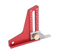 Plyisty Medidor de Ajuste para Herramientas de Carpintería con Escala Clara en Pulgadas para una Medición Precisa de la, Portátil y Duradero para Aficionados Al Bricolaje Aleación de Aluminio (0-2