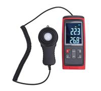 Plyisty Medidor de Iluminancia Digital 0-200000LX Tester de Flujo Luminoso Detector de Brillo de Luz de Alta Precisión para el Jardín de la Oficina Escolar en Casa Jardín