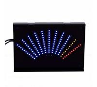 Plyisty Medidor VU con Pantalla de Espectro Musical LED, Luz de Ritmo en Forma de Ventilador con Módulo de Detección de Nivel para Fiesta en Casa, Barra KTV, Puesta en Escena