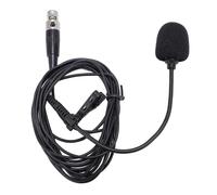 Plyisty Micrófono de Solapa Lavalier, Micrófono Omnidireccional Portátil con Clip y Parabrisas, Clip Cableado en LAV Mics para Etapa, Transmisión en, Transmisión