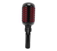 Plyisty Micrófono Dinámico, Patrones de Camioneta Cardioides Micrófono Clásico con Estructura de Montaje de Choque, Carcasa Incorporada y Salida de Letreros Altos (Black)