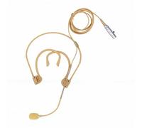 Plyisty Micrófono para Auriculares, Micrófono de Gancho Doble de Alta Sensibilidad con Conector de Cable XLR de 3 Pines para Inalámbrico, Compatible con Mezclador de Estudio, Color