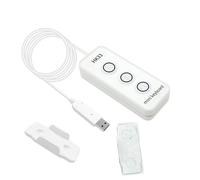 Plyisty Mini Teclado de 3 Teclas con Puntos Braille, Personalice el Teclado Macro Programable, Reemplace los Atajos de Copia de Pegar, para Usuarios Visuales con Discapacidad Visual (HK33UW Blanco)