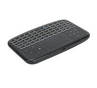Plyisty Mini Teclado inalámbrico, Teclado inalámbrico de Mano 2.4G con Panel táctil, Teclado para Juegos retroiluminado Air Mouse Combo, para HTPC, Smart TV, PC, computadora portátil