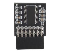 Plyisty Módulo de Seguridad TPM 2.0, Chip de Cifrado de 14 Pines con Interfaz LPC para Placa Base Win11, Compatible con DDR3 y Módulos de Memoria Superiores