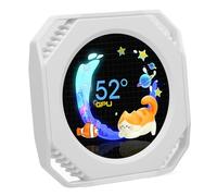 Plyisty Monitor USB de 2.1 Pulgadas, Pantalla de Pantalla de Temperatura de la PC, Monitor de Datos HDD de PC Mini Secundario PC RGC RAM RAM (White)