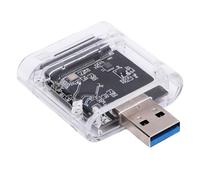 Plyisty NVME M.2 SSD Recinto, Caso de Alta Velocidad USB C 3.0 para 2TB MSATA SSD, Shell ABS con Función OTG, Soporte de Lectura y Escritura, Velocidad de Transferencia de 5 Gbps
