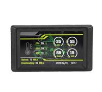 Plyisty Pantalla Secundaria de 5 Pulgadas, Pantalla LCD para PC CPU GPU Monitoreo de Memoria de Temperatura, Monitoreo de Velocidad de Cuadros de Datos del Disco Duro de Memoria, con (Black)