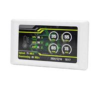 Plyisty Pantalla Secundaria de 5 Pulgadas, Pantalla LCD para PC CPU GPU Monitoreo de Memoria de Temperatura, Monitoreo de Velocidad de Cuadros de Datos del Disco Duro de Memoria, con (White)
