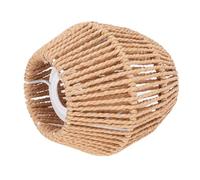 Plyisty Papa -Rope Lámpara Sombra de Woven Decorativa Rústica Rústica Café para el Hotel Home, Sombra de Lámpara de Cuerda de Papel para E27 E14 Base