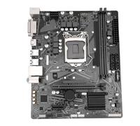 Plyisty Placa Base B460 ATX para LGA1200, 64 GB DDR4 2933 MHz de Doble | Factor de Forma Micro ATX, Ranura PCIe 3.0 X16, M.2 NVMe y 4x SATA 3.0, Salida DVI+HDMI, Batería Integrada