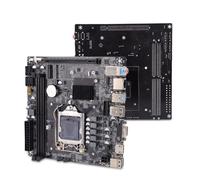 Plyisty Placa Base H110 LGA 1151, Compatible con procesadores de 6.ª, 7.ª y 8. generación, CPU de 14 NM, 2 Ranuras DDR4 M.2 NVMe, Serial ATA3.0 6 GB/s PCI E X16 Mini-ITX