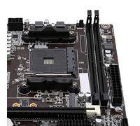 Plyisty Placa Base para Juegos A320, DDR4 de 2 Canales, para Ryzen 3, 5, 7 y 9 de 1.ª, 2.ª, 3. y 4. Generación, PCI-E X16, VGA, HDMI, RJ45, USB .0, 4 USB .0, SSD M. NVMe