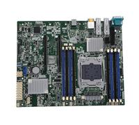 Plyisty Placa Base para Servidor E5-2600 V3 V4.Placa Base E-ATX C612 LGA 2011-3, Doble LAN Gigabit, 10 Puertos SATA III, DDR4 ECC, AST2400 IPMI para NAS.