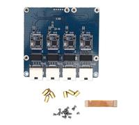 Plyisty Placa PCIe a 4 Canales 2,5G Eth, Placa de Expansión sin Unidad con Plug and Play, Indicadores LED Verdes y Amarillos, para Dispositivo Rasp Pi 5
