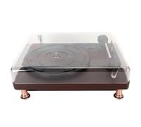 Plyisty Player de Discos de Fonógrafo Vintage de 3 Velocidades con Cobertura de Polvo y Entrada Auxiliar, Entretenimiento y la Decoración del Hogar, Ideal para Amantes de la Música