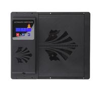 Plyisty Puerta Automática de Pollo, 2 Modo de Control Horizontal Abre Automáticamente Pollos Cooperadores -abridor de Puertas Gansos de Acero Inoxidable para Gansos (Black)