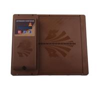 Plyisty Puerta Automática de Pollo, 2 Modo de Control Horizontal Abre Automáticamente Pollos Cooperadores -abridor de Puertas Gansos de Acero Inoxidable para Gansos (Brown)