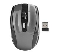 Plyisty Ratón inalámbrico para Juegos, 1600 PPP, 6 Botones, Mouse para Juegos con Cable de Alto Rendimiento con función silenciosa para Jugadores/Oficina/Biblioteca/PC/computadora portátil(Gris)