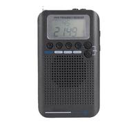 Plyisty Receptor de Radio de Banda Aérea, Batería de Larga Duración de 700 MAh con Antena de Acero de Recepción de SeñAl Mejorada, para Viajes Al Aire Libre, Uso de Emergencia, Bandas FM (Gray)