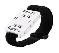 Plyisty Reloj Contador De Puntos con Correa Ajustable Y Pantalla Grande, para Críquet, Tenis, Pádel, Golf, Bádminton, Voleibol Y Otros Deportes (White)
